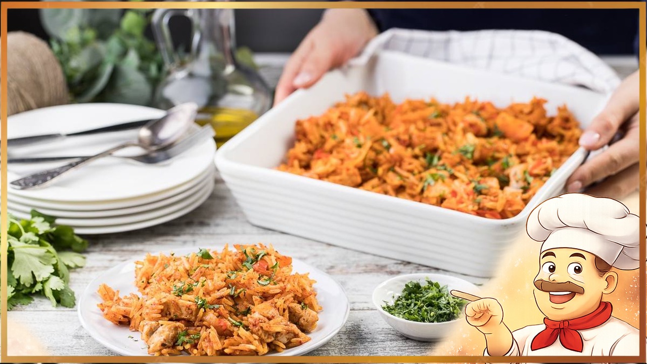 Курица с рисом и овощами