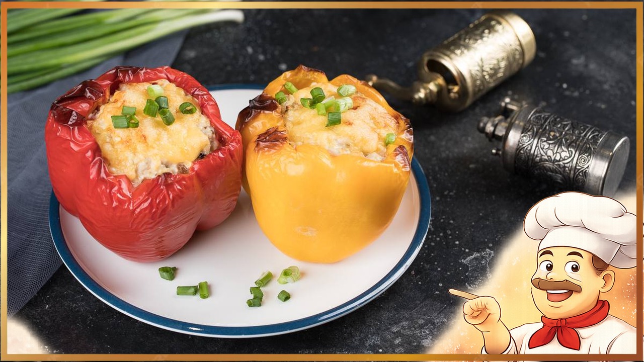 Перцы запеченные с курицей