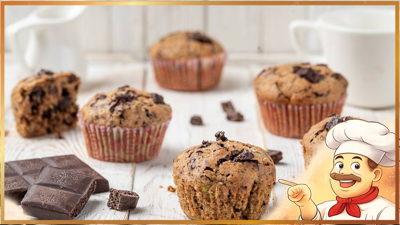 Маффины из кабачков с шоколадом