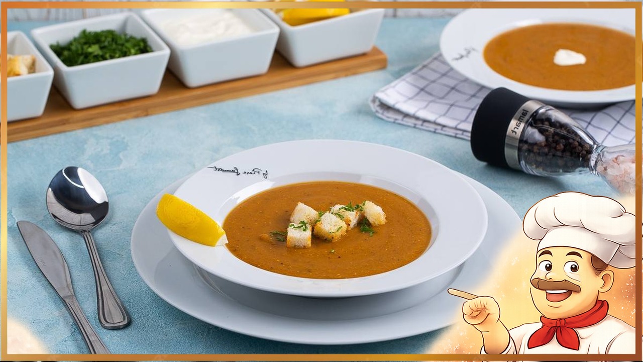 Турецкий чечевичный крем-суп