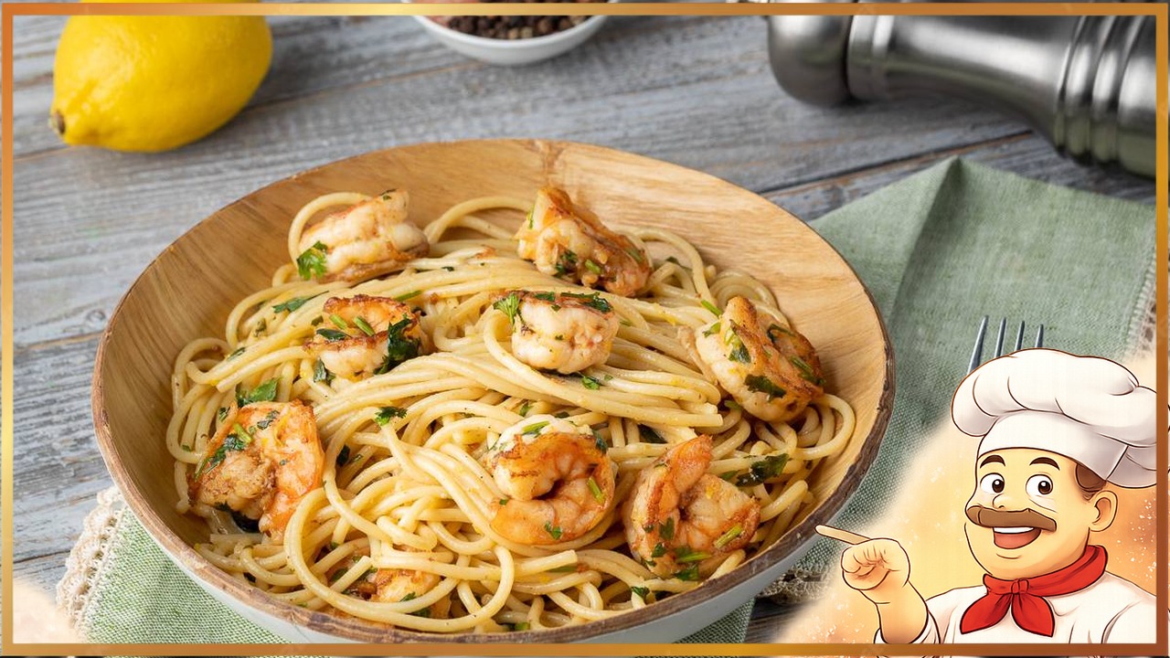 Паста с креветками