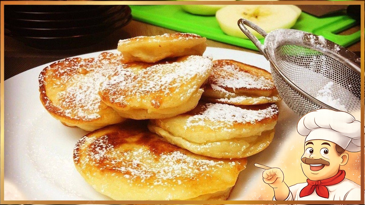 Яблочныe oладушки