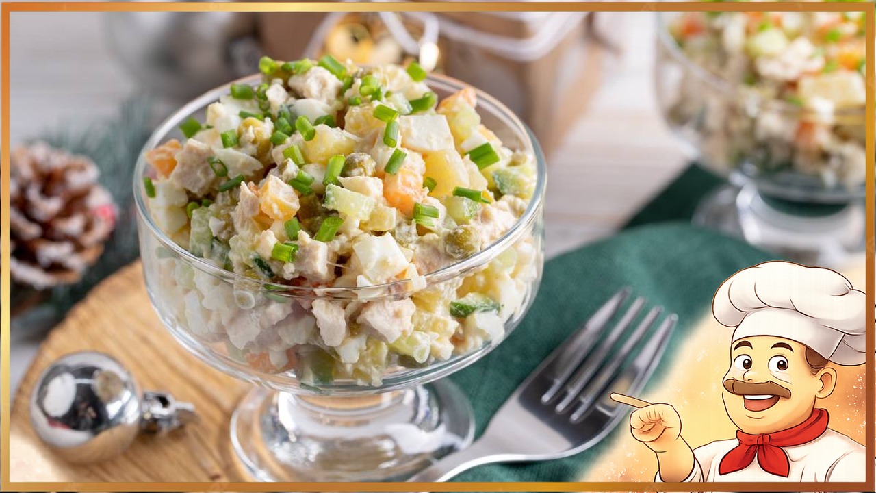 Низкокалорийное оливье