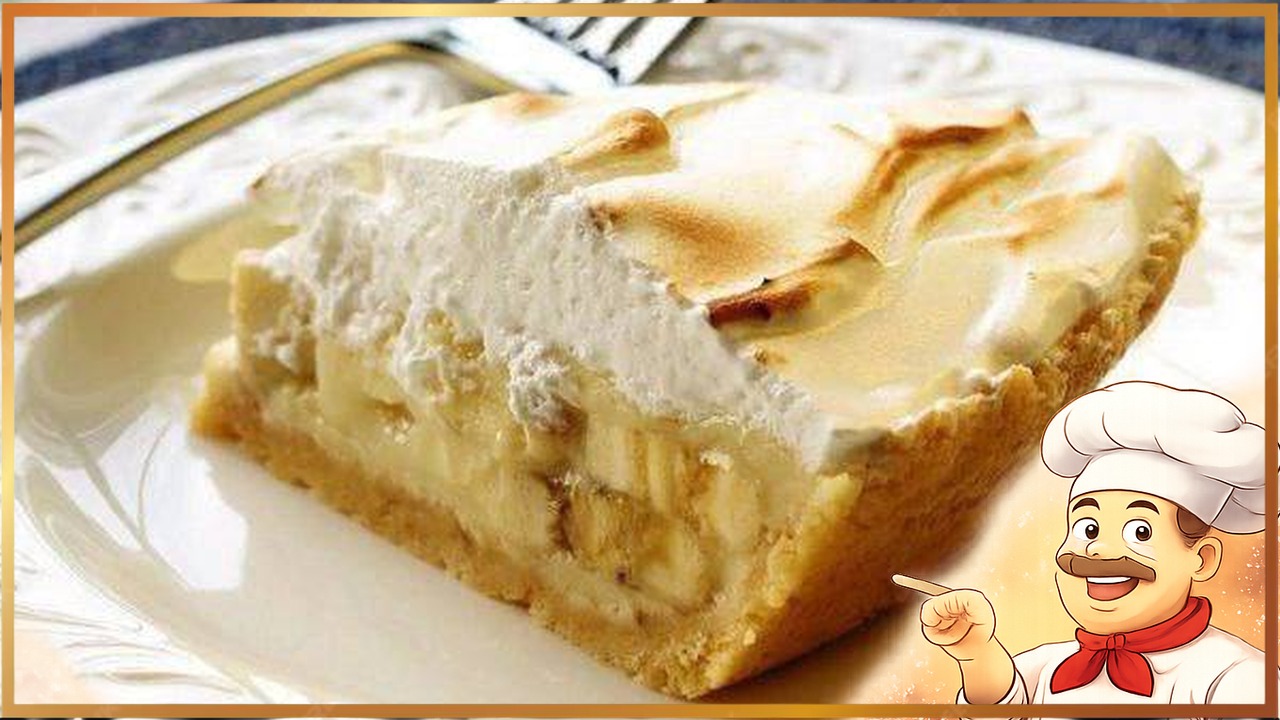 Банановый пирог на песочном тесте