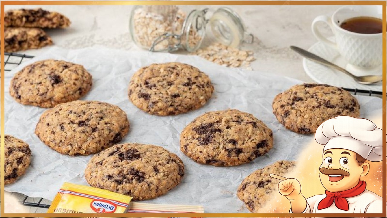 Овсяное печенье с шоколадом