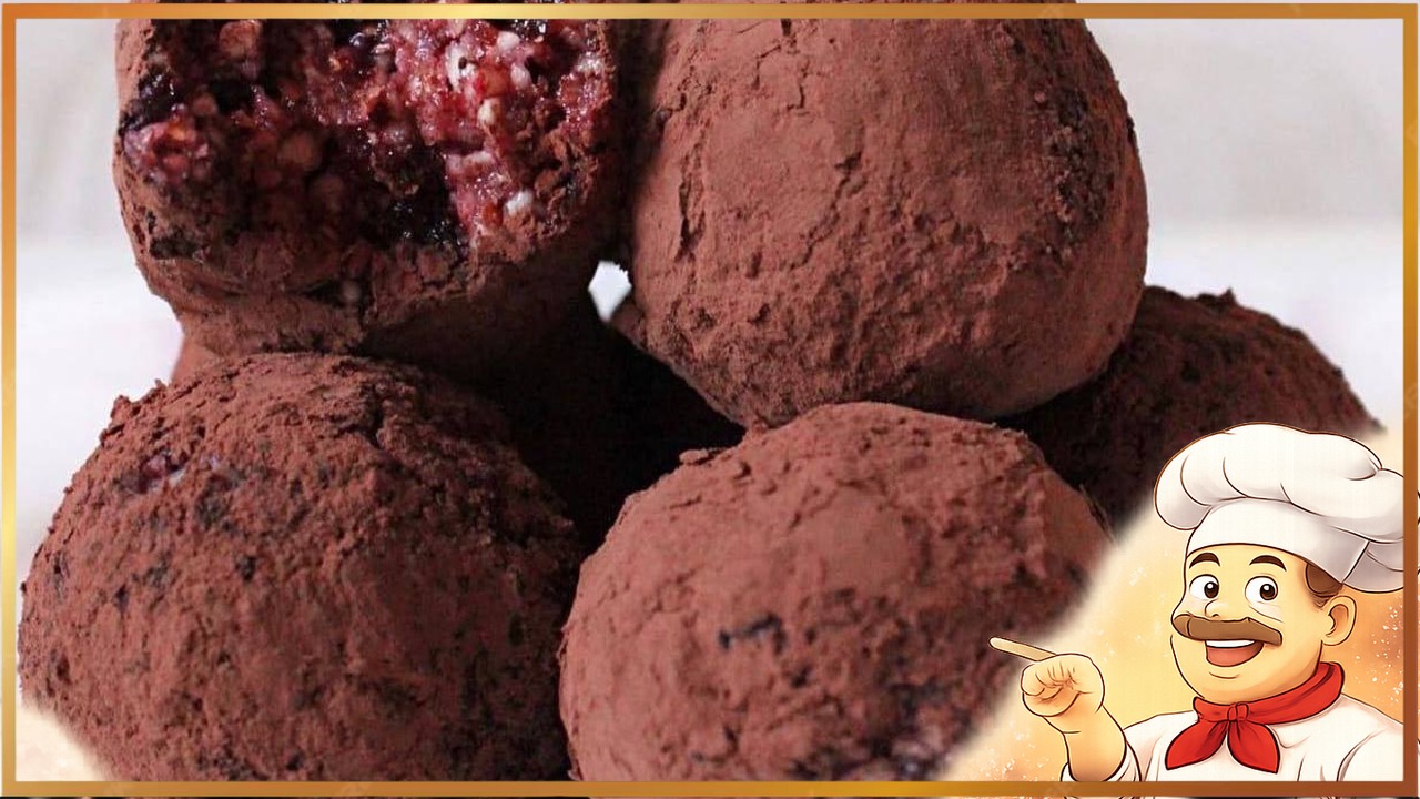 Конфеты с вишней и орехами