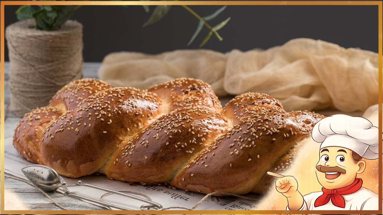 Сдобная косичка на твороге