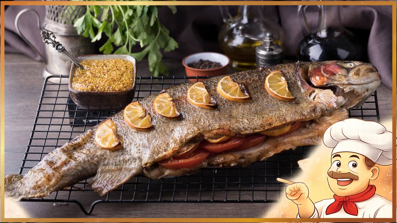 Форель, запеченная целиком в духовке