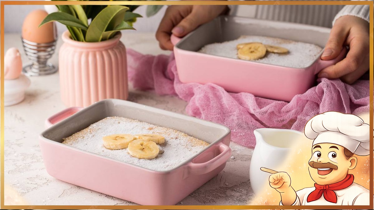 Банановый кекс в микроволновке