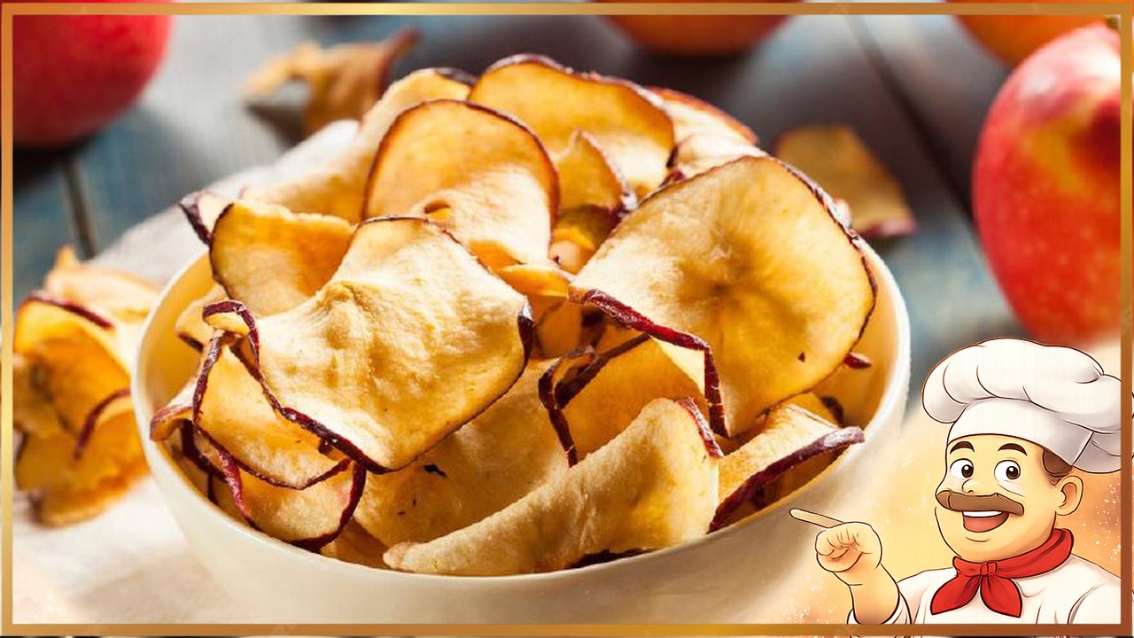 Яблочные чипсы в микроволновке