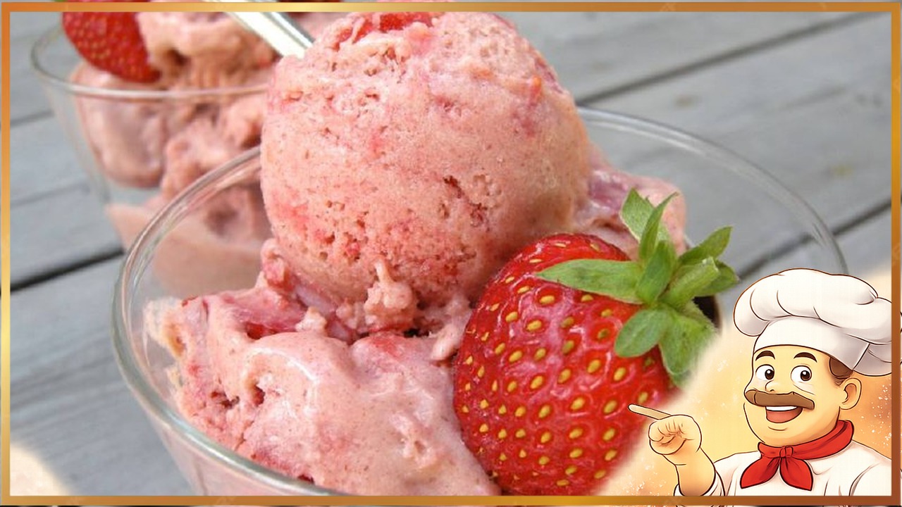 Клубничное мороженое