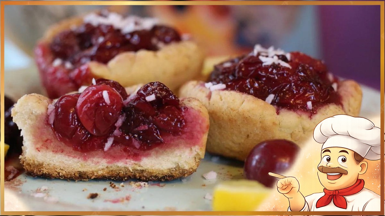 Быстрые тарталетки с вишней