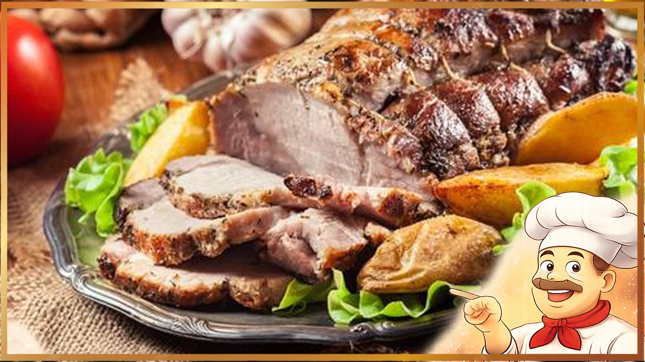 Запечённая свинина в духовке