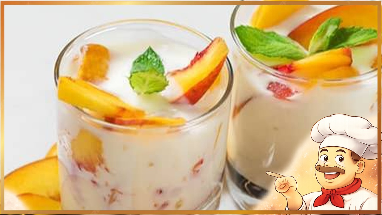 Сметанное желе с фруктами