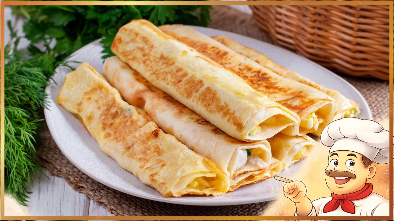 Трубочки из лаваша с картофелем