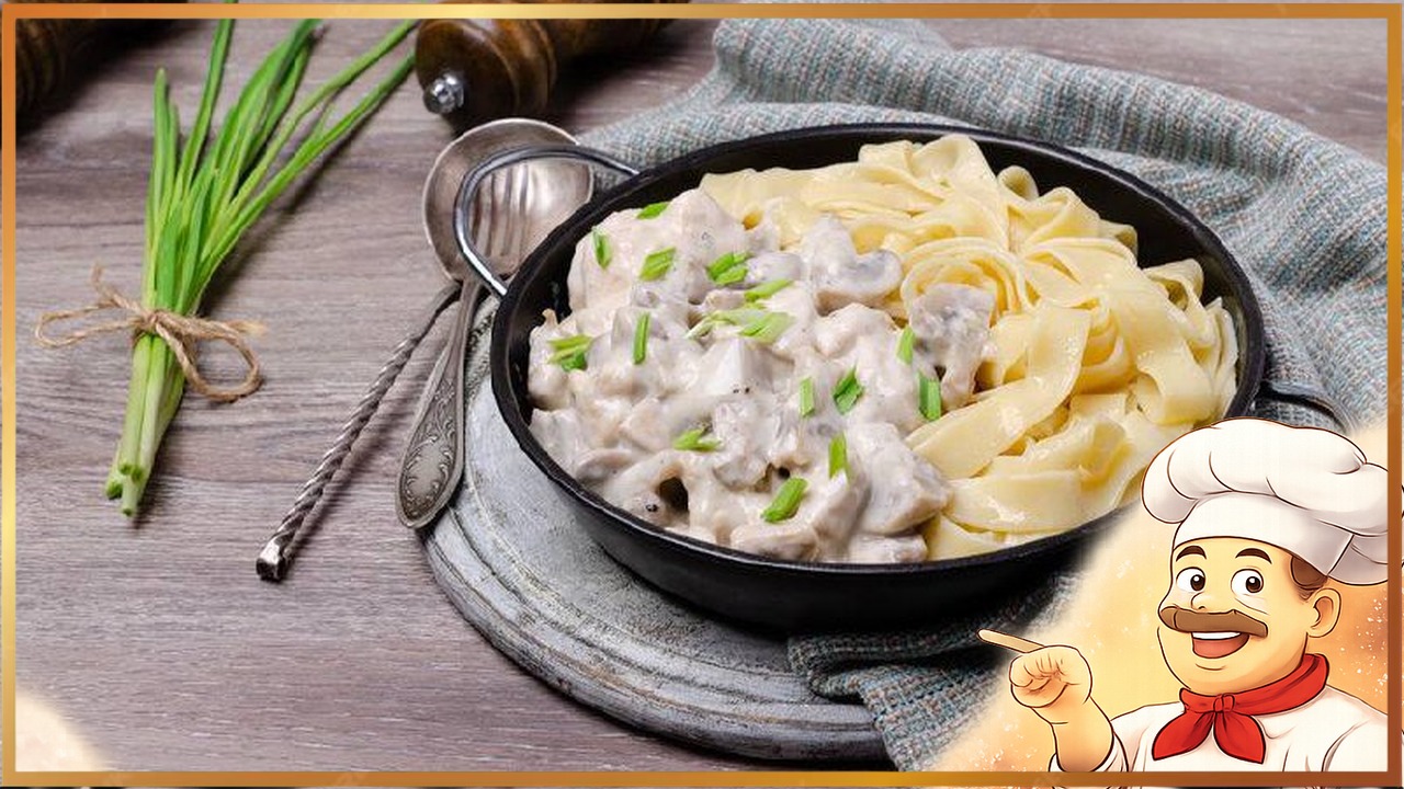 Куриная грудка в сливочно-чесночном соусе