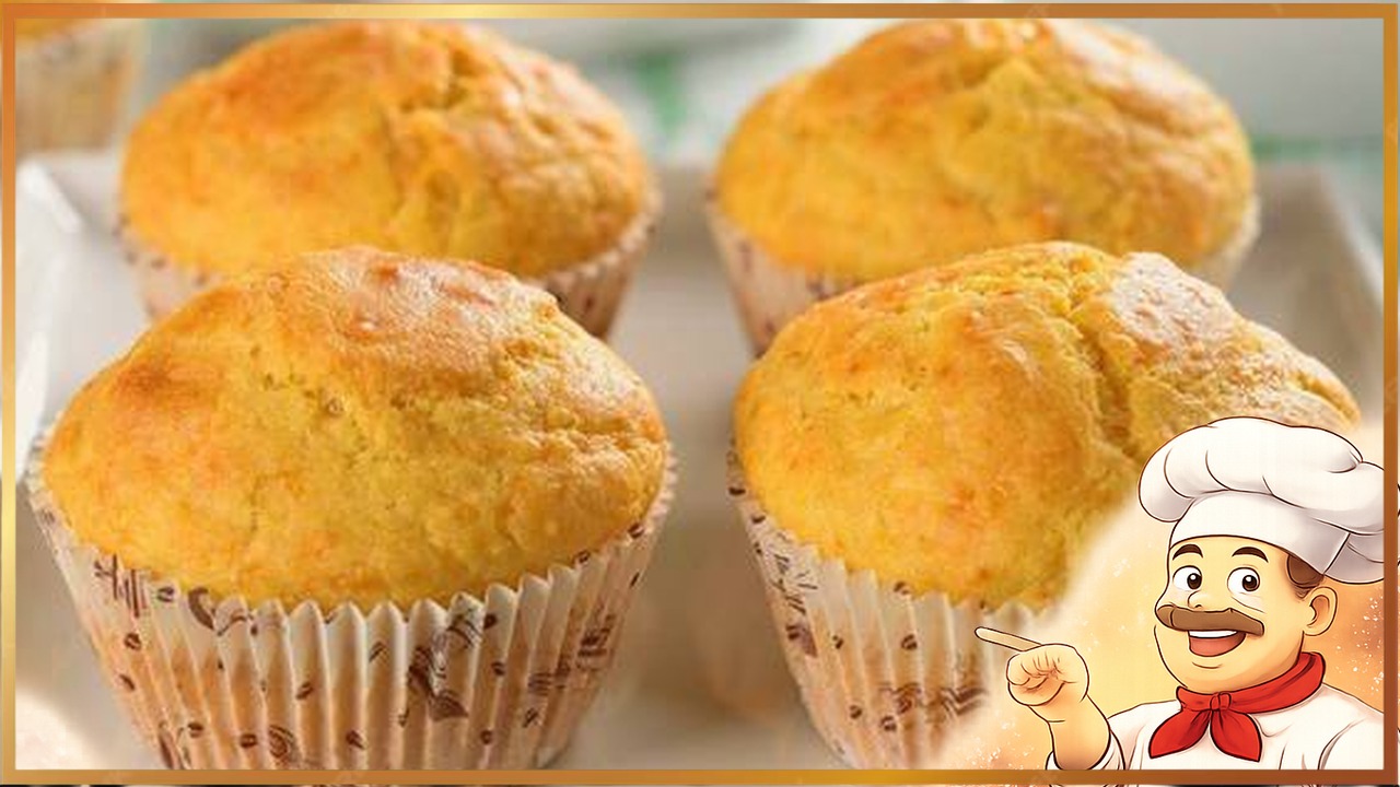 Простые кексы на сметане