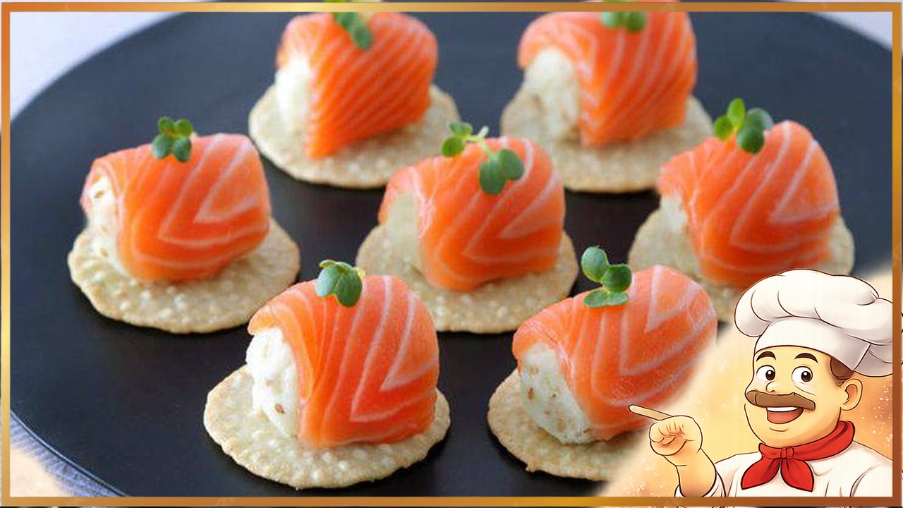 Канапе на крекере