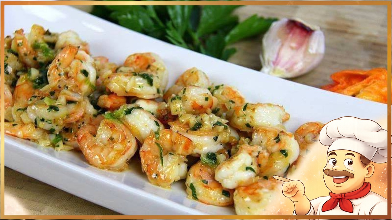 Креветки в чесночном соусе