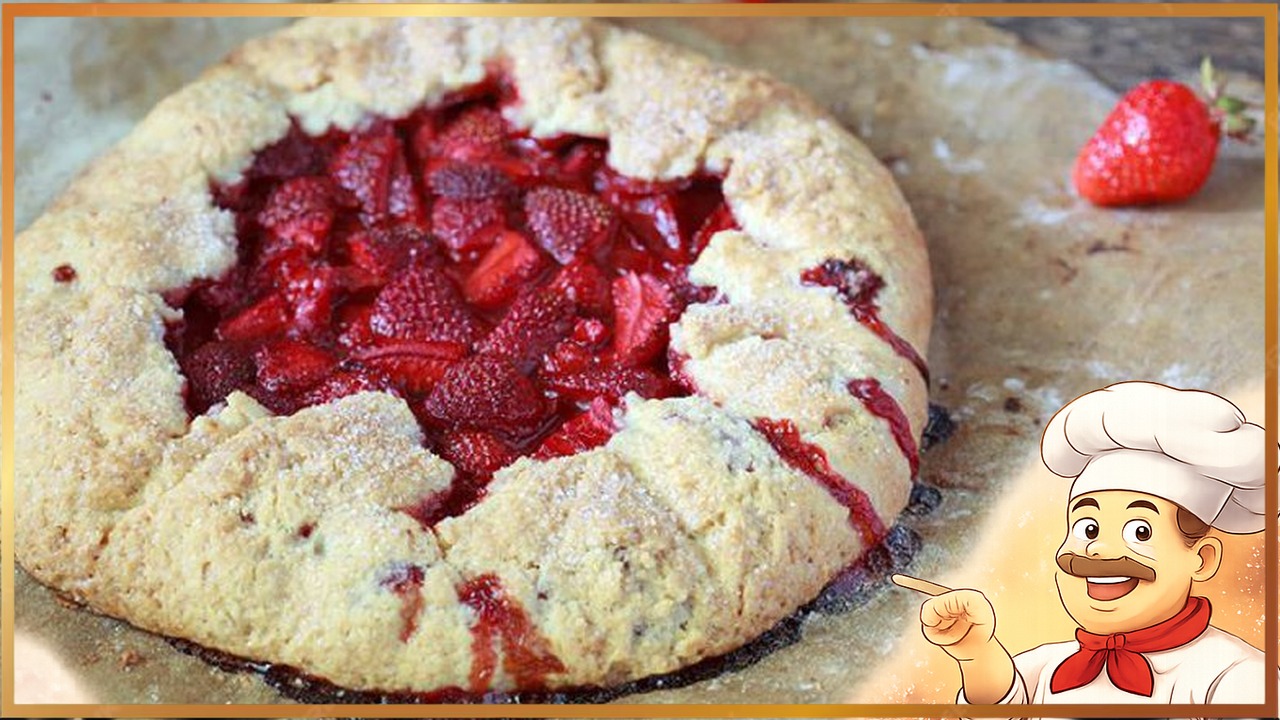 Галета с клубникой