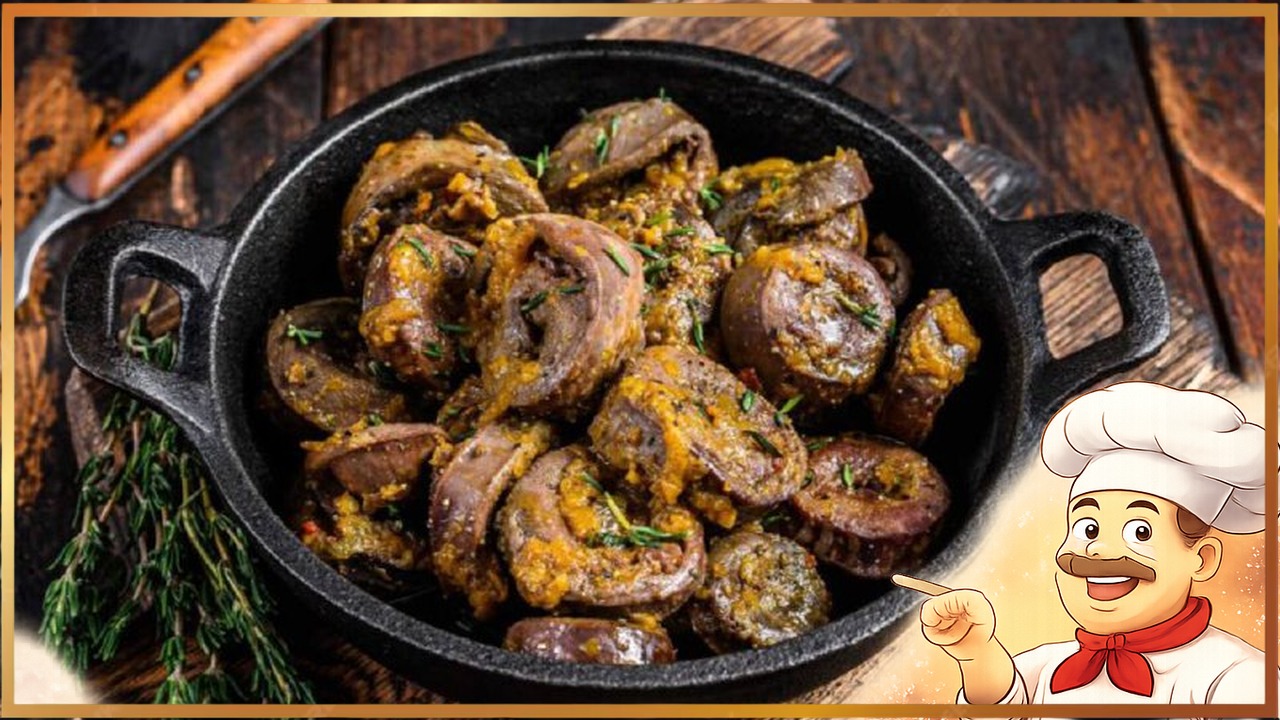 Сердечки индейки с морковью и луком