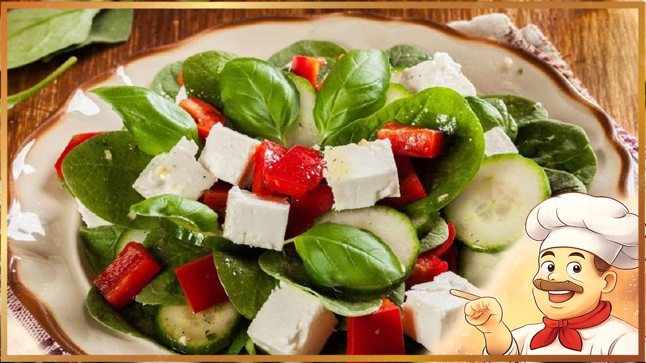 Овощной салат с брынзой