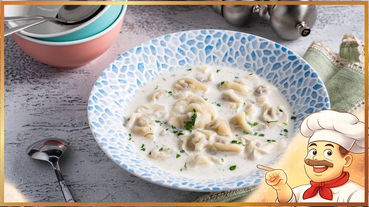 Чучвара в сливочном бульоне