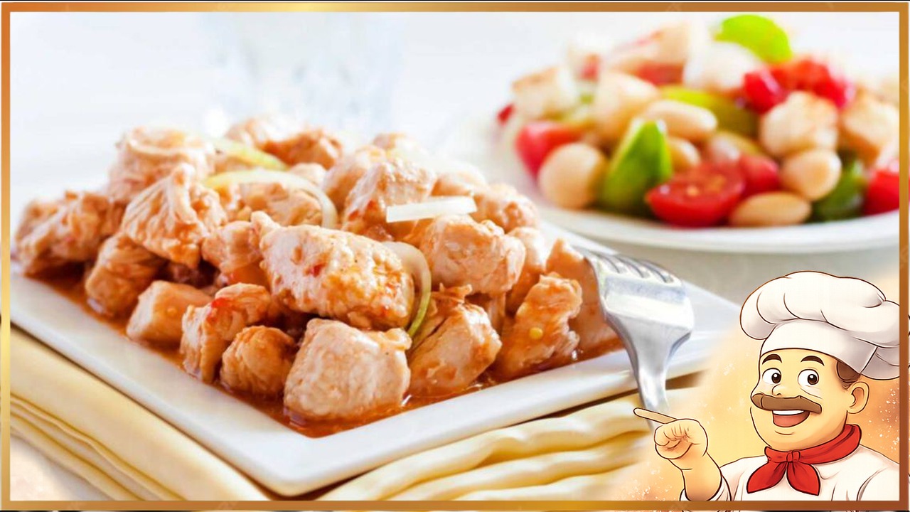 Индейка, тушенная в томатно-горчичном соусе