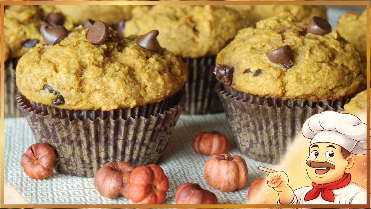 ​Банановые маффины с шоколадными каплями