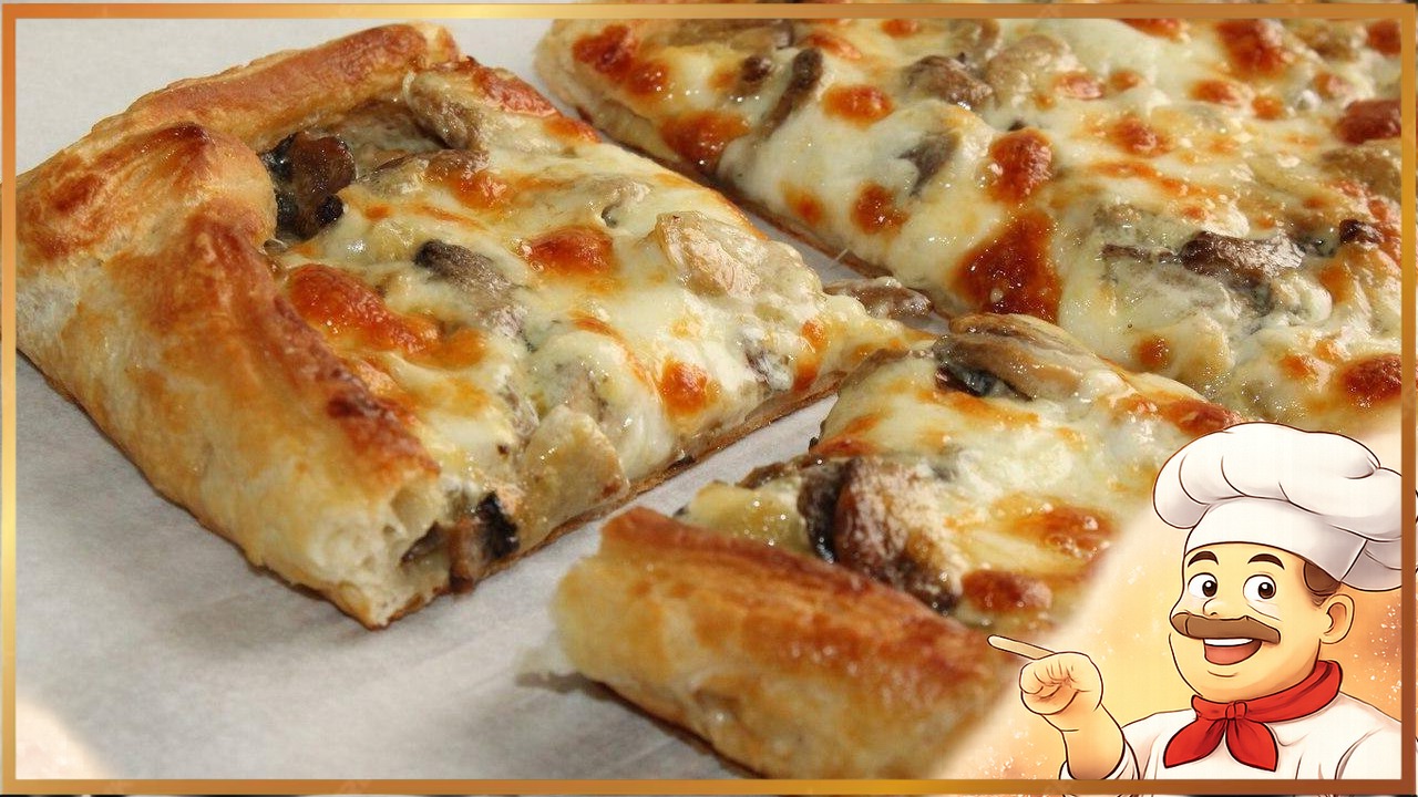 Пирог из слоеного теста