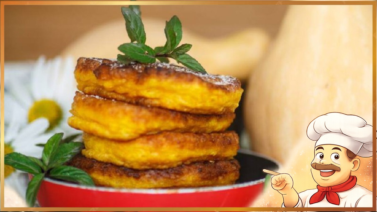 Оладьи из тыквы с ванилью