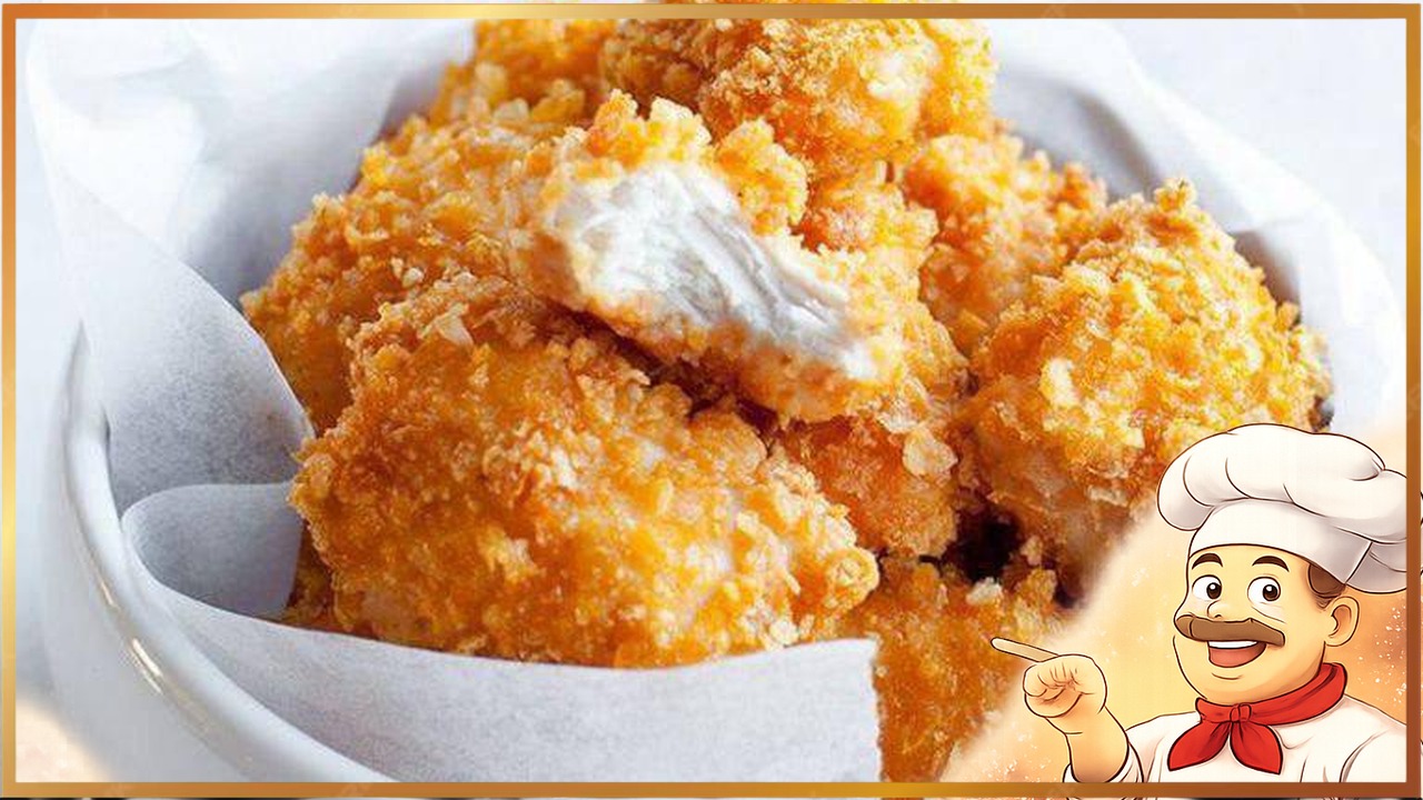 Куриные наггетсы в панировке из кукурузных хлопьев