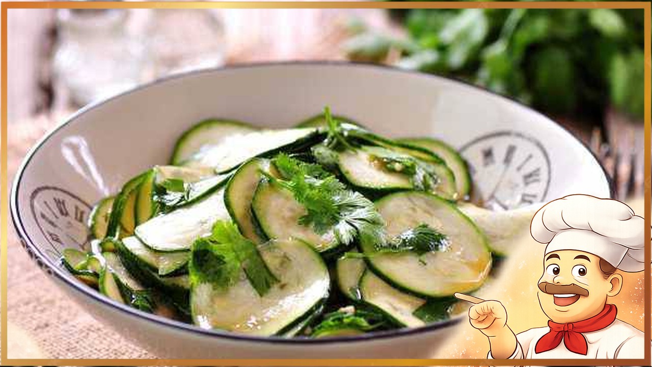 Маринованные кабачки с чесноком быстрого приготовления