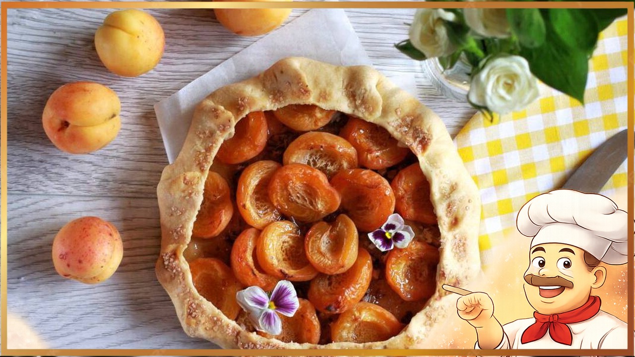 Творожная галета с абрикосами