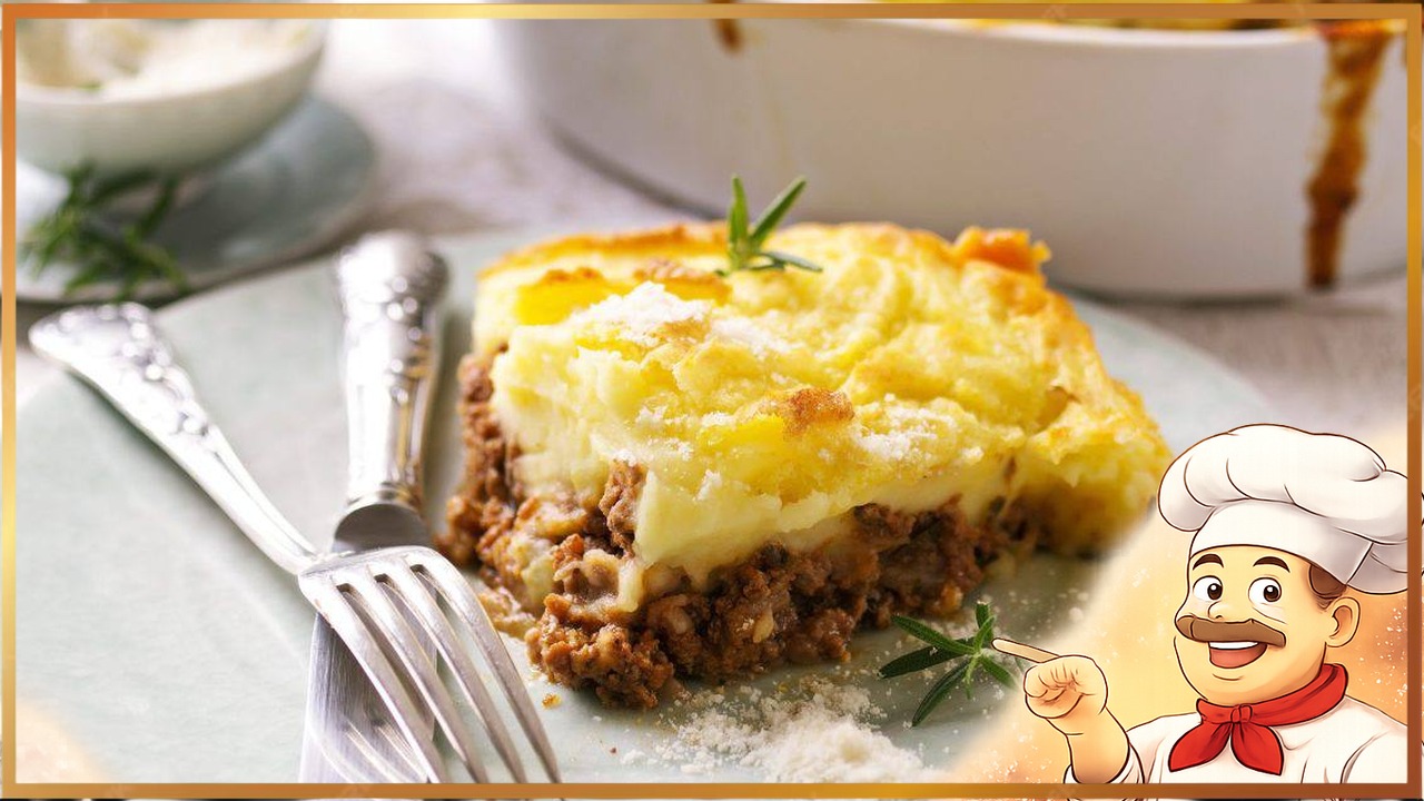 Пастуший пирог с фаршем и цветной капустой