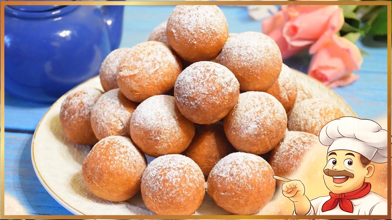 Творожные пончики