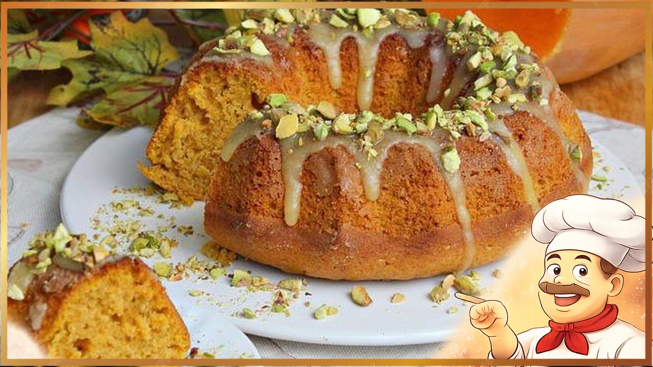 Тыквенный кекс с орехами