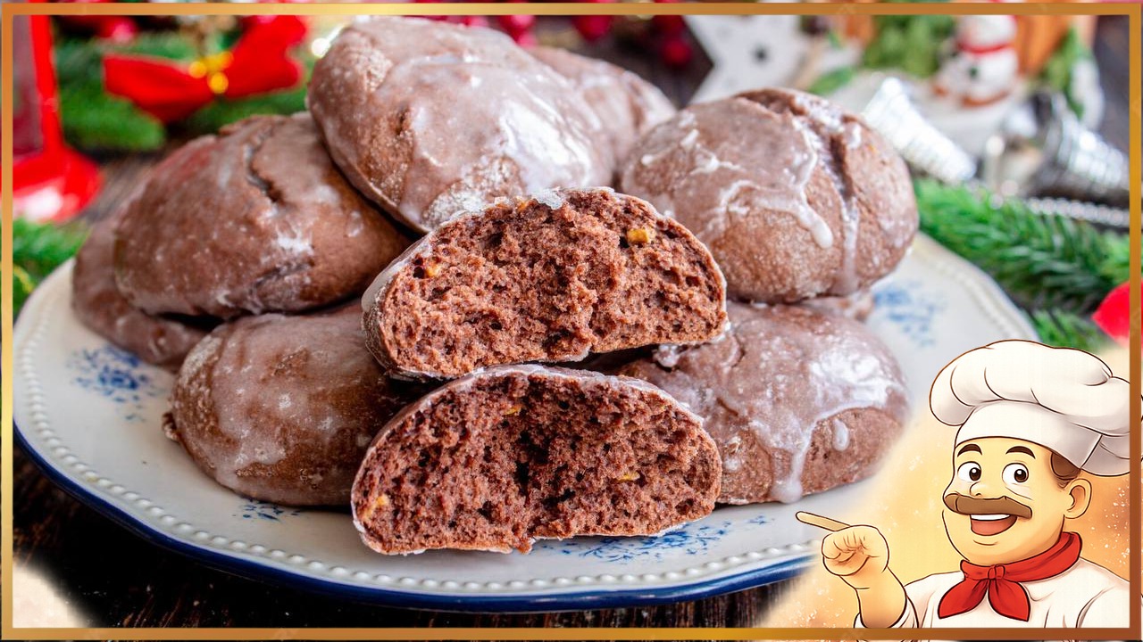 Пряники с шоколадом