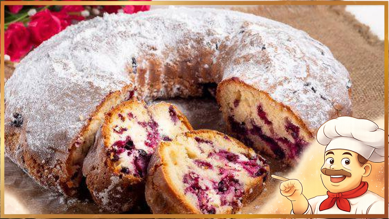 Кекс со смородиной