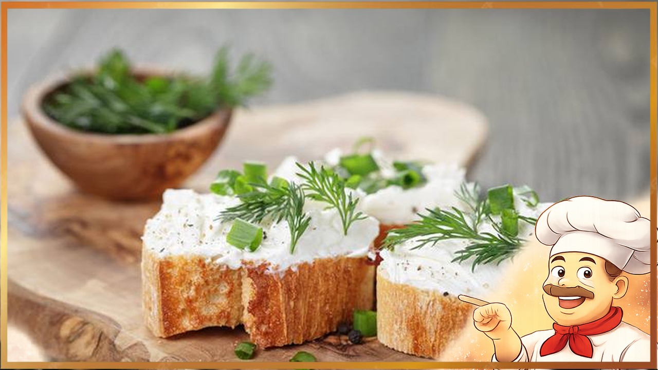 Плавленый сыр из творога с зеленью и чесноком