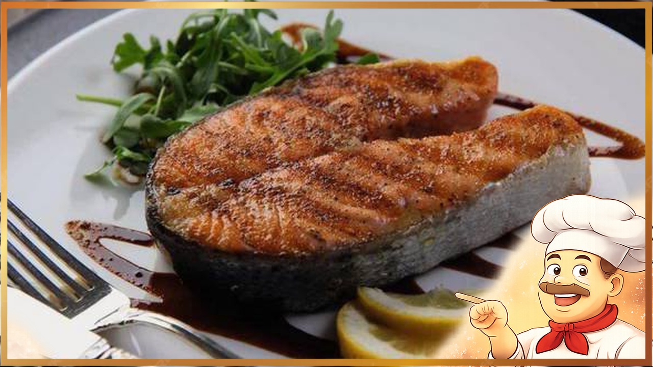 Нежная жареная горбуша