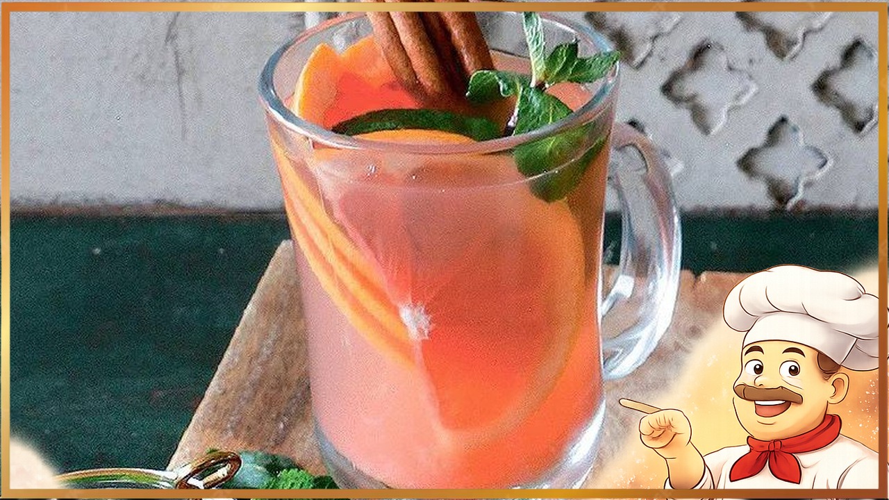 Домашний грейпфрутовый лимонад с корицей