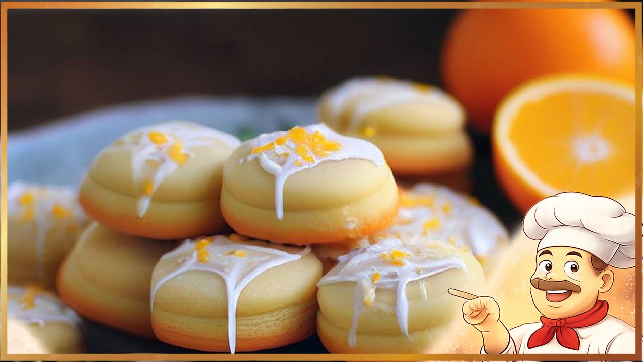 Мягкие апельсиновые печенья