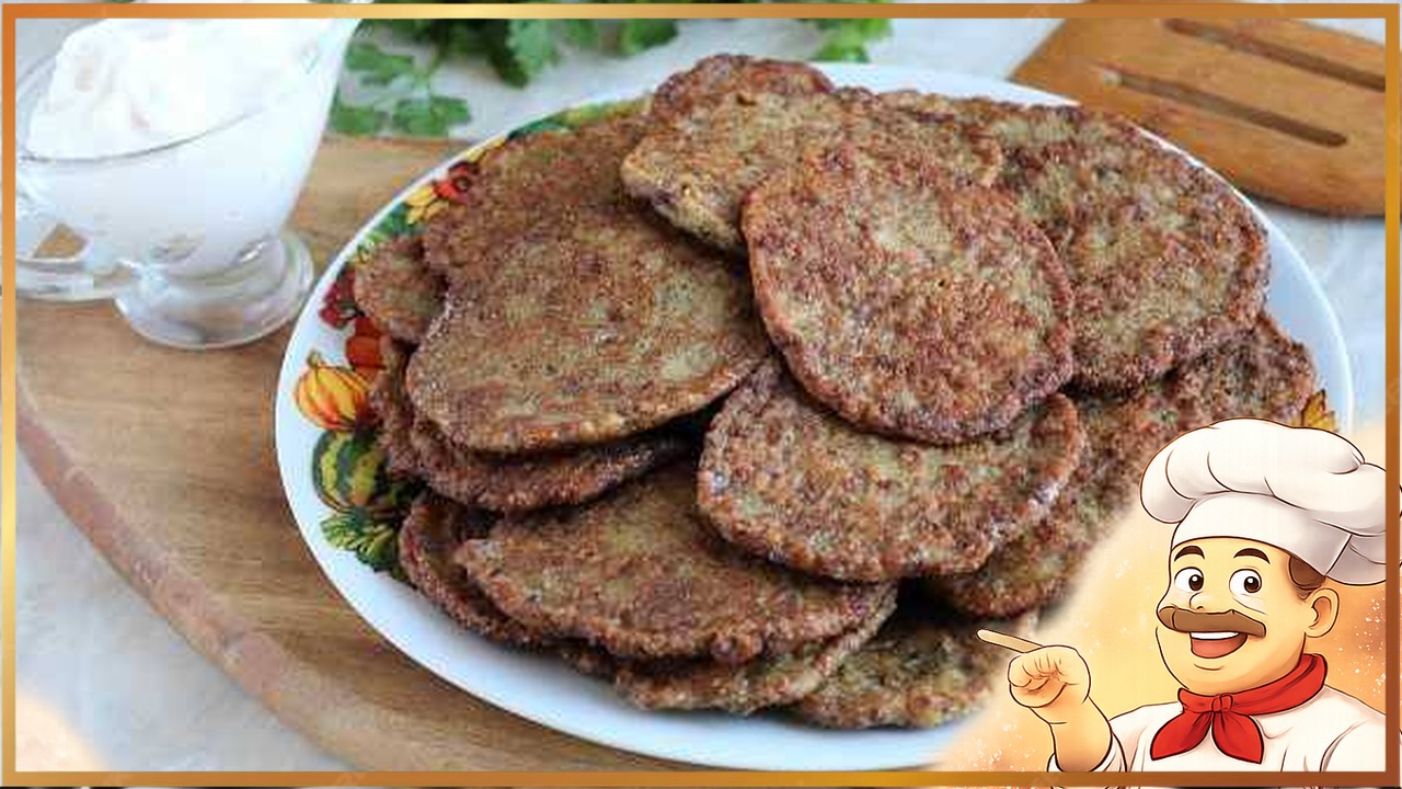 Простые оладьи из говяжьей печени