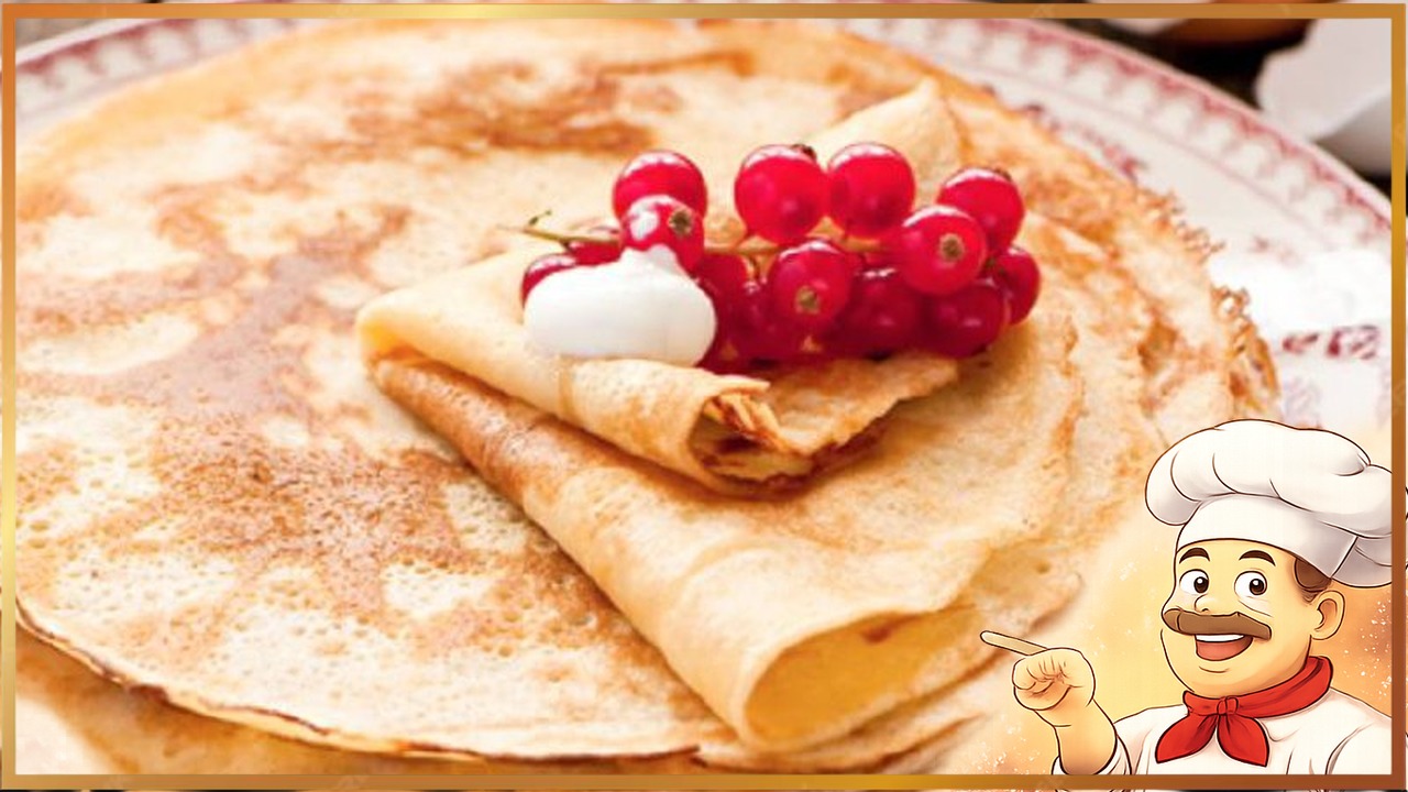 Заварные блины на молоке и сливках