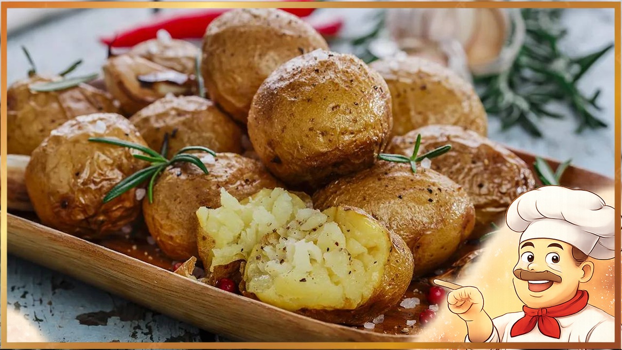 Запечённый картофель в микроволновке