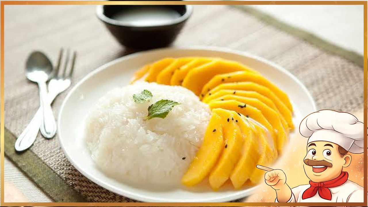 Отварной рис с кокосовым молоком