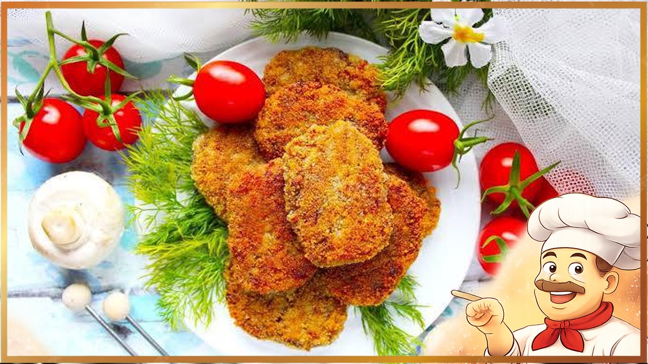 Грибные котлеты из шампиньонов