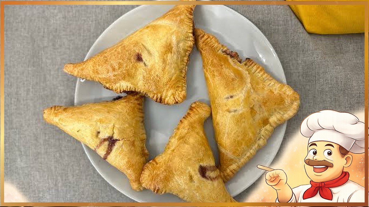 Слойки с яблоками и изюмом