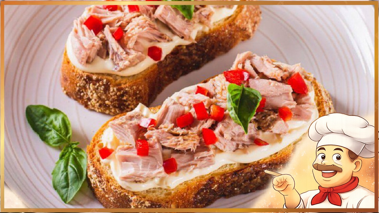 Бутерброды с тунцом и творожным сыром